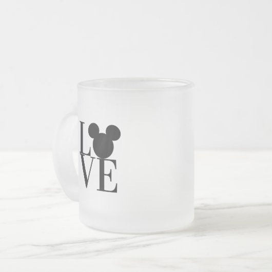 Liebe-Mickey, Liebe-Maus, lustiger Mickey Mattglastasse (Vorderseite Links)