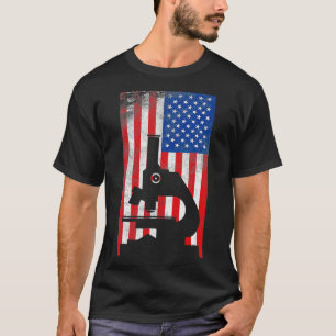 Liebe Microscope Microscopy Geschenk Science Ameri T-Shirt