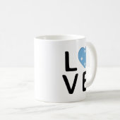 Liebe - Mikronesien-Flagge Kaffeetasse (VorderseiteRechts)