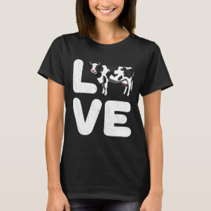 Liebe Milchvieh Bauer Zuchtbetrieb Tierprämie T-Shirt