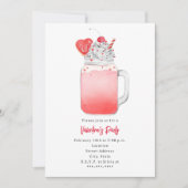 Liebe Milkshake Valentine's Party Einladung (Vorderseite)