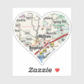 Liebe Milton Florida Aufkleber (Blatt)