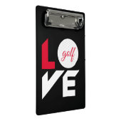 Liebe Mini Klemmbrett (Schrägansicht)