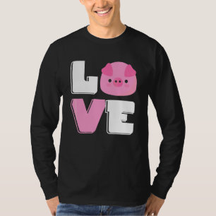Liebe Mini-Schwein Niedliche Zwergschweine Besitz T-Shirt