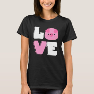 Liebe Mini-Schwein  Niedliche Zwergschweine Besitz T-Shirt