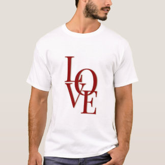 Liebe Minimal Elegantes Wort  T-Shirt