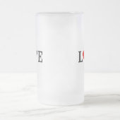 LIEBE Minimalistisch Elegant Mattglas Bierglas (Mittel)