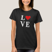 LIEBE Minimalistisch Elegant T-Shirt (Vorderseite)