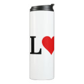 LIEBE Minimalistisch Elegant Thermosbecher (Nach links gedreht)