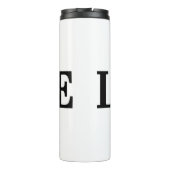 LIEBE Minimalistisch Elegant Thermosbecher (Rückseite)