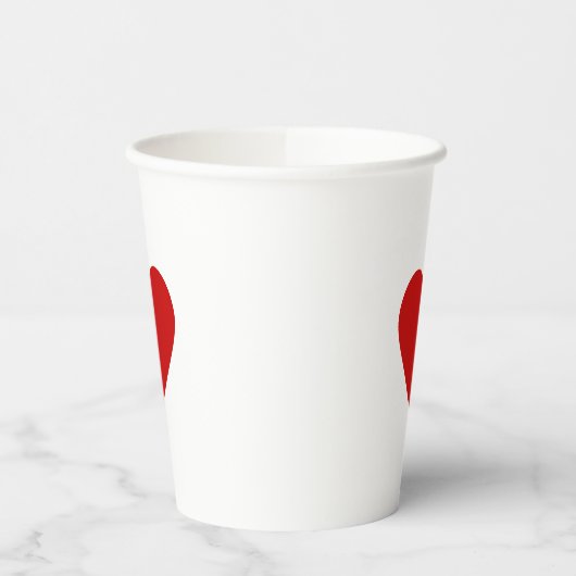 Liebe Minimalistisch Modernes Valentine Pappbecher (Links)