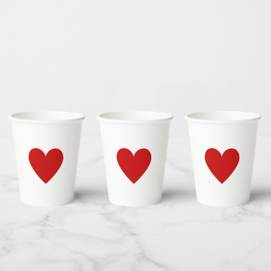 Liebe Minimalistisch Modernes Valentine Pappbecher (Multi)