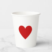 Liebe Minimalistisch Modernes Valentine Pappbecher (Vorderseite)