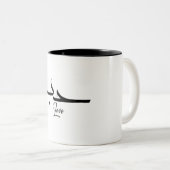 Liebe Minimalistische arabische Kalligrafie ح ب Zweifarbige Tasse (VorderseiteRechts)