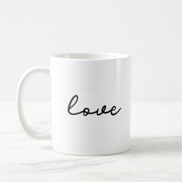 Liebe minimalistische Tasse