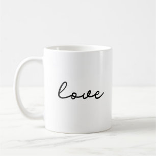 Liebe minimalistische Tasse
