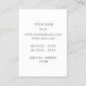 Liebe - Minimalistischer Entwurf Visitenkarte (Rückseite)