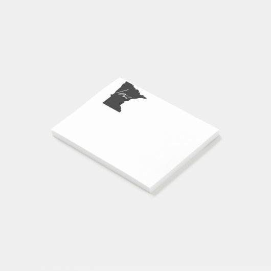 Liebe Minnesota Post-it Klebezettel (angewinkelt)