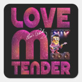 Liebe-mir-Angebot Quadratischer Aufkleber (Vorderseite)