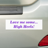 Liebe mir einige High Heels Zitat lustig Autoaufkleber (Auf Auto)