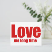 Liebe mir lange postkarte (Stehend Vorderseite)