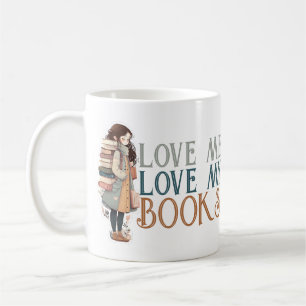 Liebe mir Liebe meine Bücher Rucksack Personalisie Kaffeetasse