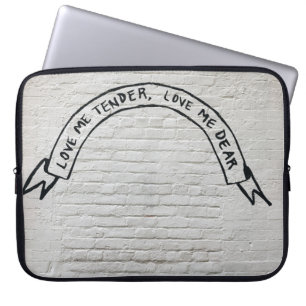 Liebe mir zart Liebe mir liebe Wandziffern Laptopschutzhülle