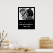 LIEBE & MIRACLES POSTER, BARACK & MICHELLE OBAMA POSTER (Küche)