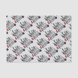 Liebe mit 4 Beinen Seidenpapier