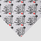 Liebe mit 4 Beinen Seidenpapier (Ausschnitt)