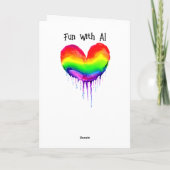 Liebe mit allem Herzen | LGBTQIA+ Karte (Rückseite)