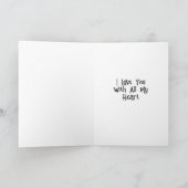 Liebe mit allem Herzen | LGBTQIA+ Karte (Innenseite)