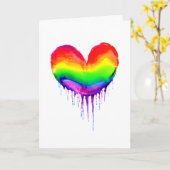 Liebe mit allem Herzen | LGBTQIA+ Karte (Gelbe Blume)