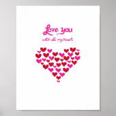 Liebe mit allem Herzen Poster (Vorne)