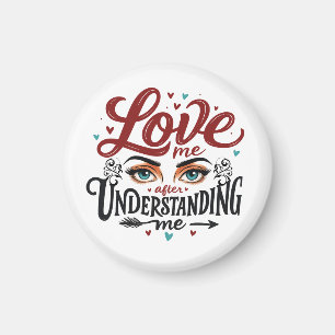 Liebe mit ausdrucksstarken Augen Magnet