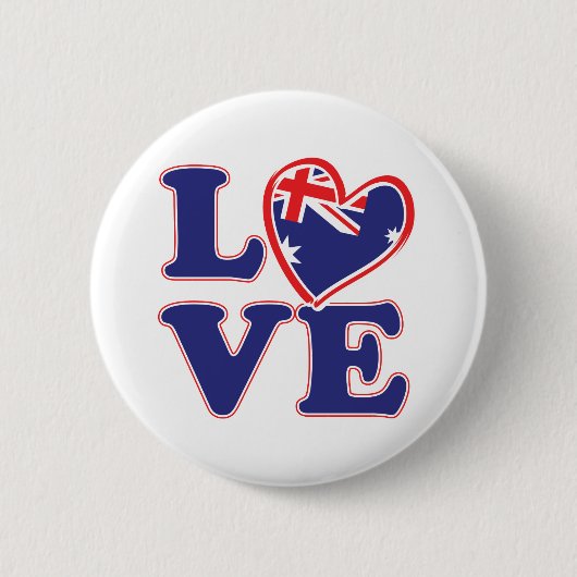 LIEBE mit Australien-Herz Button (Vorderseite)