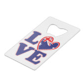 LIEBE mit Australien-Herz Geldbeutel Flaschenöffner (Rückseite Schrägansicht)