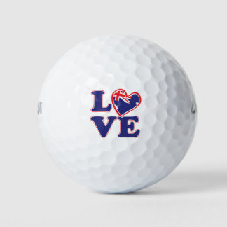 LIEBE mit Australien-Herz Golfball