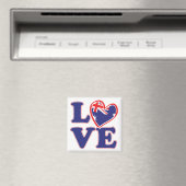 LIEBE mit Australien-Herz Magnet (In Situ (Geschirrspüler))