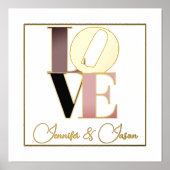 Liebe mit benutzerdefiniertem Text Foliendrucke (Vorderseite)