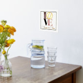 Liebe mit benutzerdefiniertem Text Foliendrucke (Ablage(Küche))