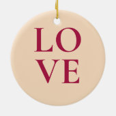 Liebe mit Bild Keramik Ornament (Hinten)