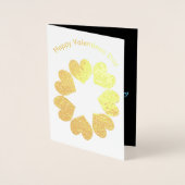 Liebe mit Blumenbogen Folienkarte (Vorderseite)