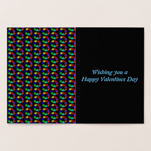 Liebe mit Blumenbogen Folienkarte (Innenseite)