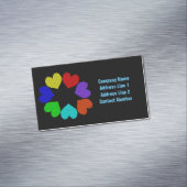 Liebe mit Blumenbogen Magnetische Visitenkarte (Beispiel)