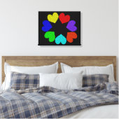 Liebe mit Blumenrost Leinwanddruck (Insitu (Schlafzimmer))
