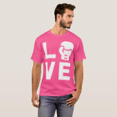 Liebe mit Boxhandschuh Cool Boxer T Shirt Geschenk (Vorne ganz)