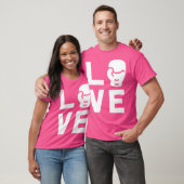 Liebe mit Boxhandschuh Cool Boxer T Shirt Geschenk (Unisex)