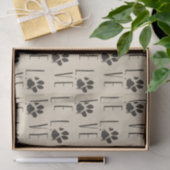 Liebe mit braunem Grunge Pet PW Druckmuster Seidenpapier (Geschenk)