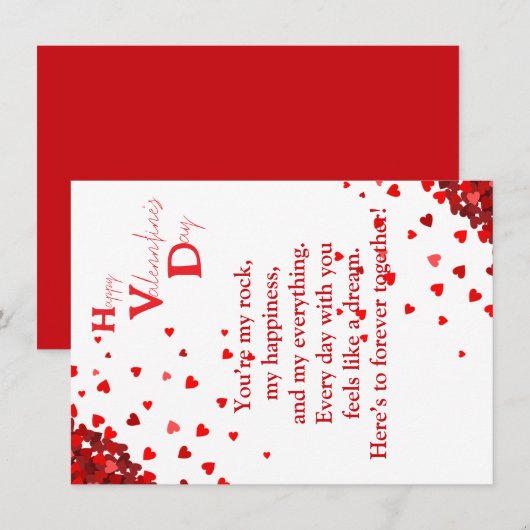 Liebe mit Dankbarkeit Karte (Vorne/Hinten)